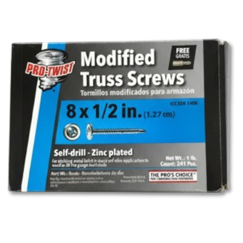 Tornillo 8x1/2” punta de broca