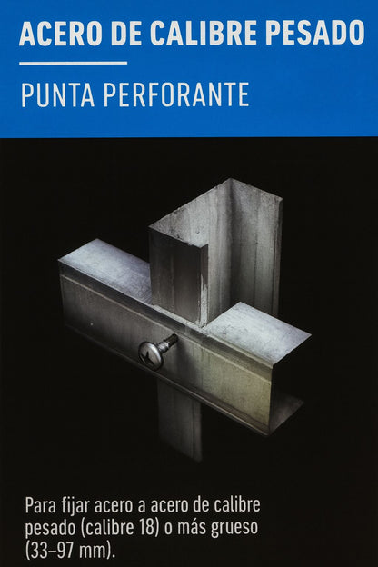 Tornillo 6x7/16" punta de broca