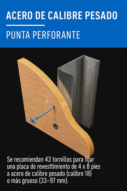 Tornillo 10x1-7/16" punta de broca con aleta