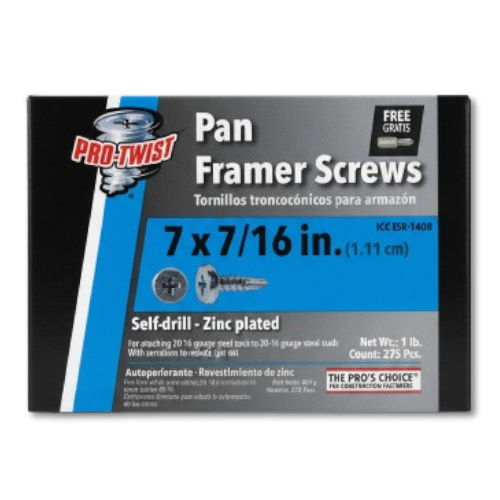 Tornillo 7x7/16” punta broca