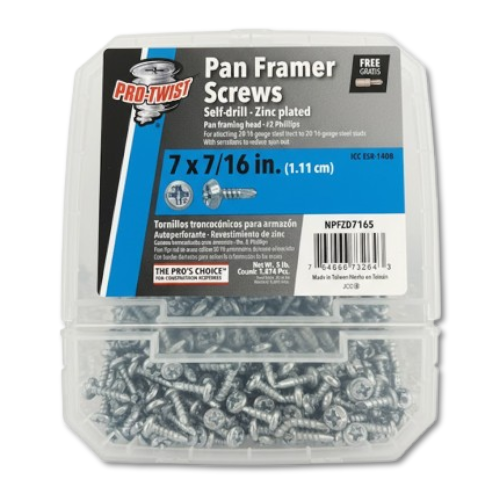 Tornillo 7x7/16” punta broca