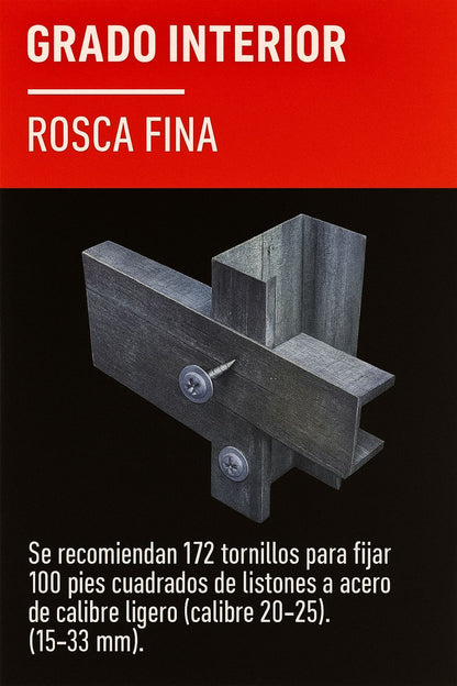 Tornillo 7x7/16” punta fina