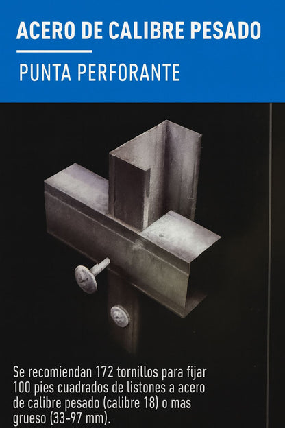 Tornillo 8x1/2” punta de broca