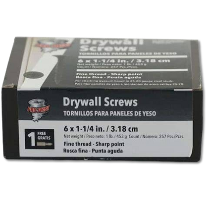 Tornillo 6x1-1/4 punta fina (Forro)