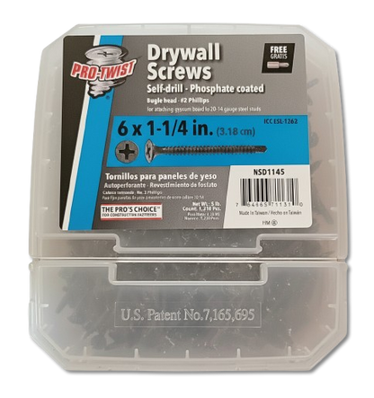 Tornillo 6x1-1/4 punta fina (Forro)