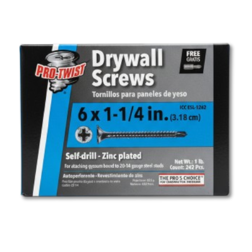 Tornillo 6x1-1/4 punta de Broca