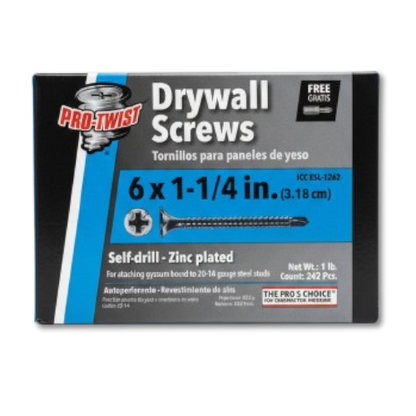 Tornillo 6x1-1/4 punta de Broca