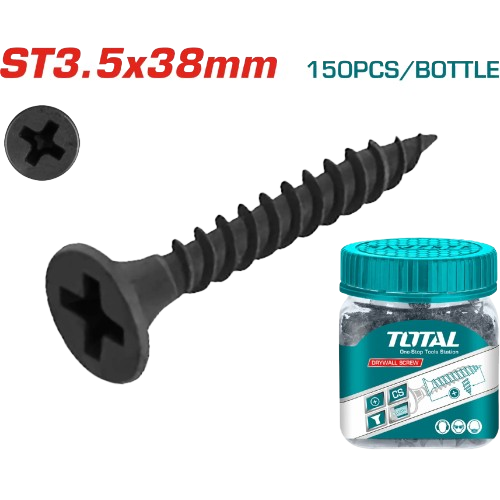 Tornillo Gypsum 3,5X38mm rosca fina marca TOTAL